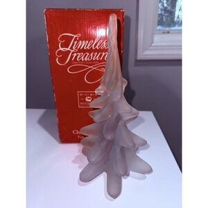 Vintage Frosted Glass Christmas Tree 10" Tabletop‎ Christmas Decoration